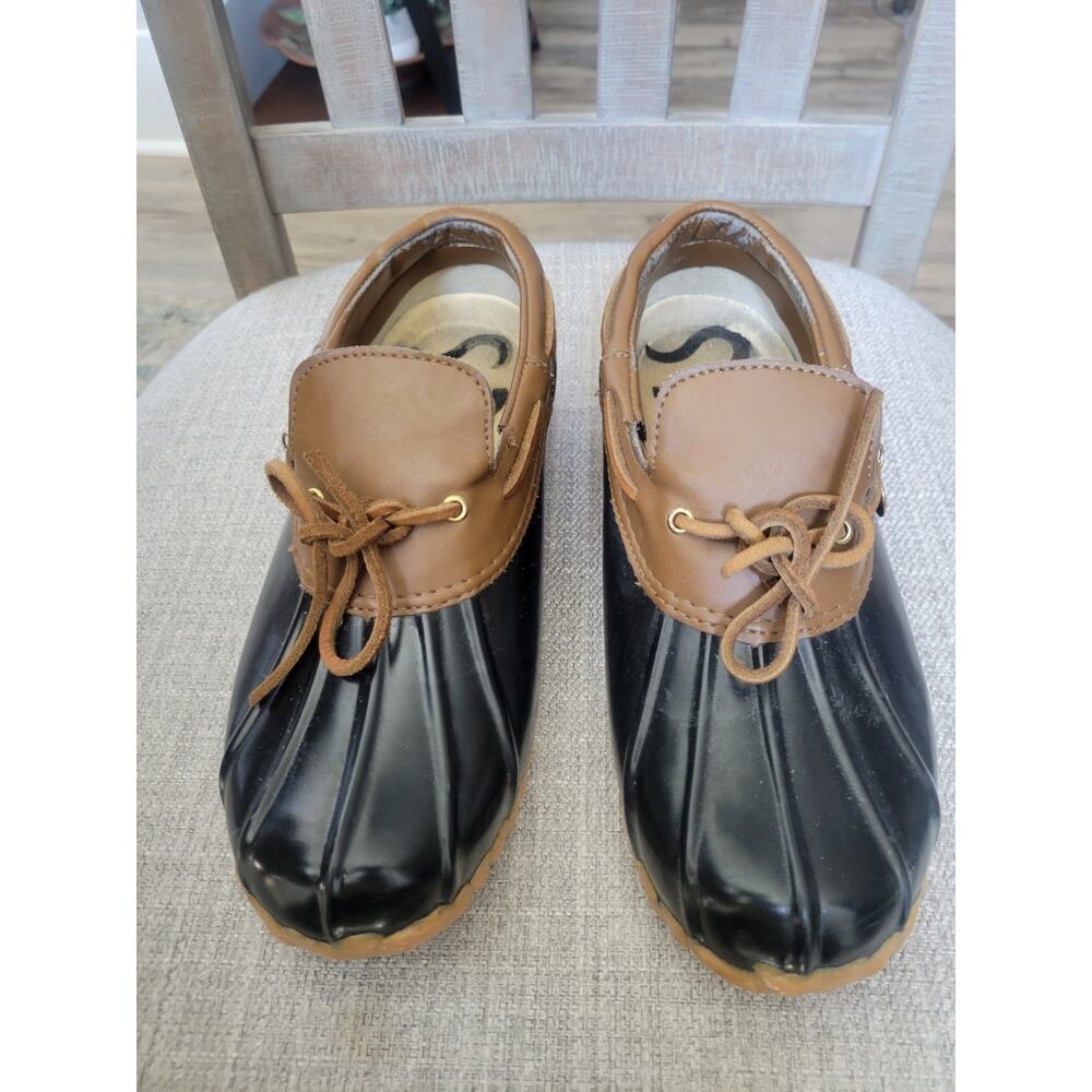 Sporto Black Size 8 Duck Boot EUC Vintage